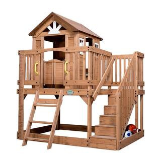 Backyard Discovery Scenic Heights Cedar Playhouse 1605336com - The Home Depot | The Home Depot