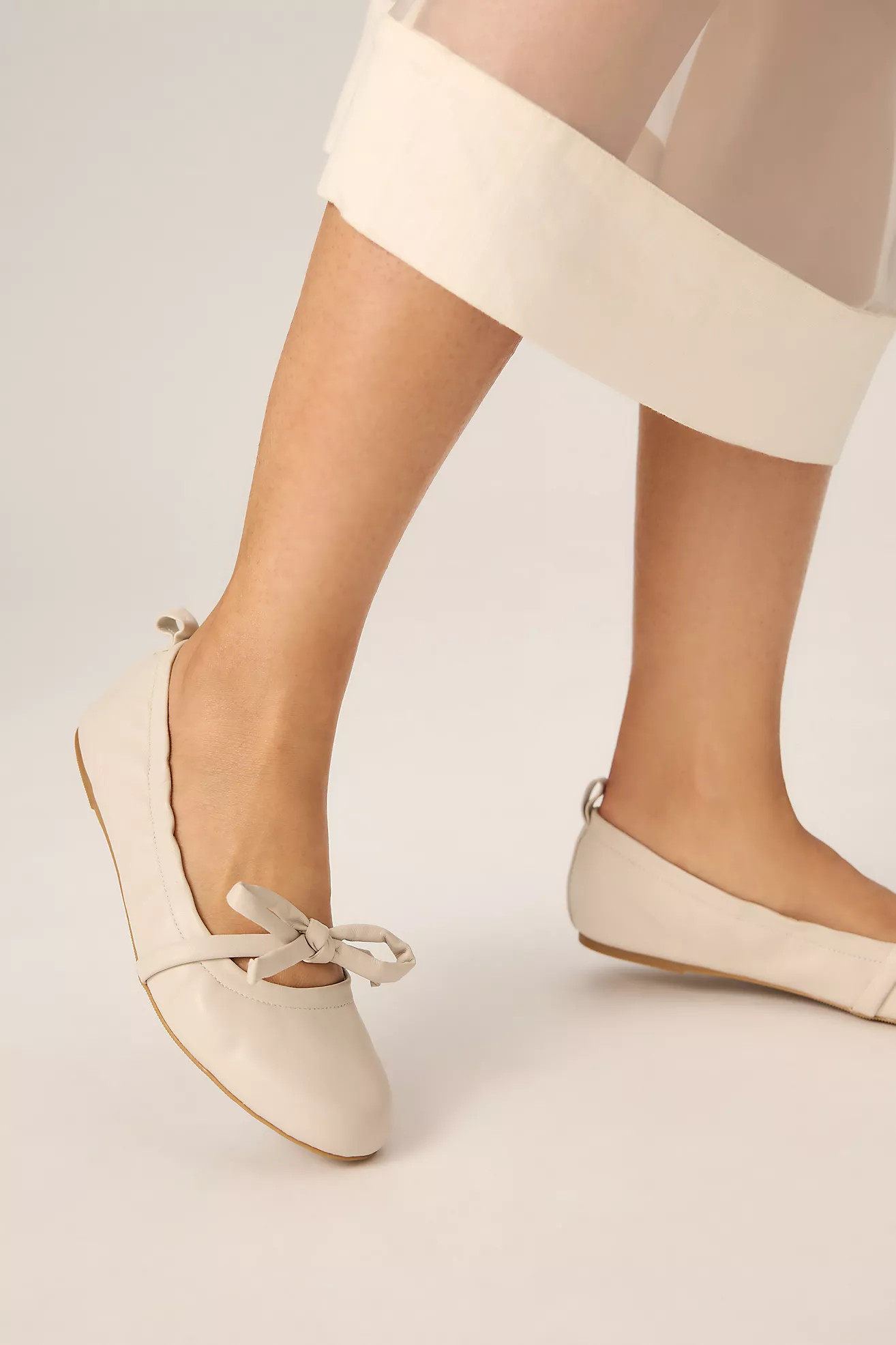 Silent D Bow Ballet Flats | Anthropologie (US)