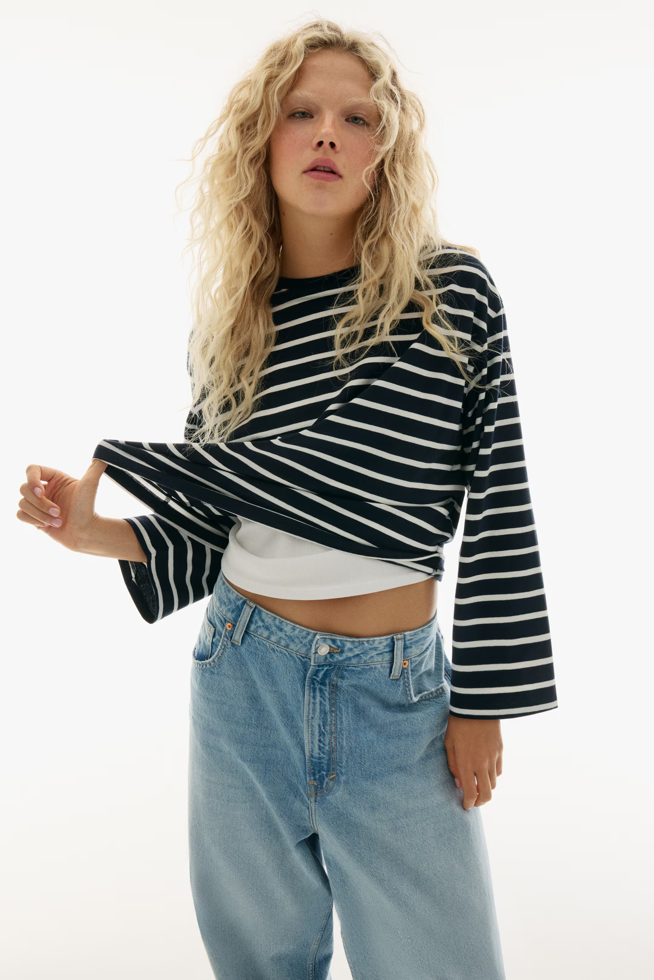 Long-Sleeved Cotton Top | H&M (US + CA)