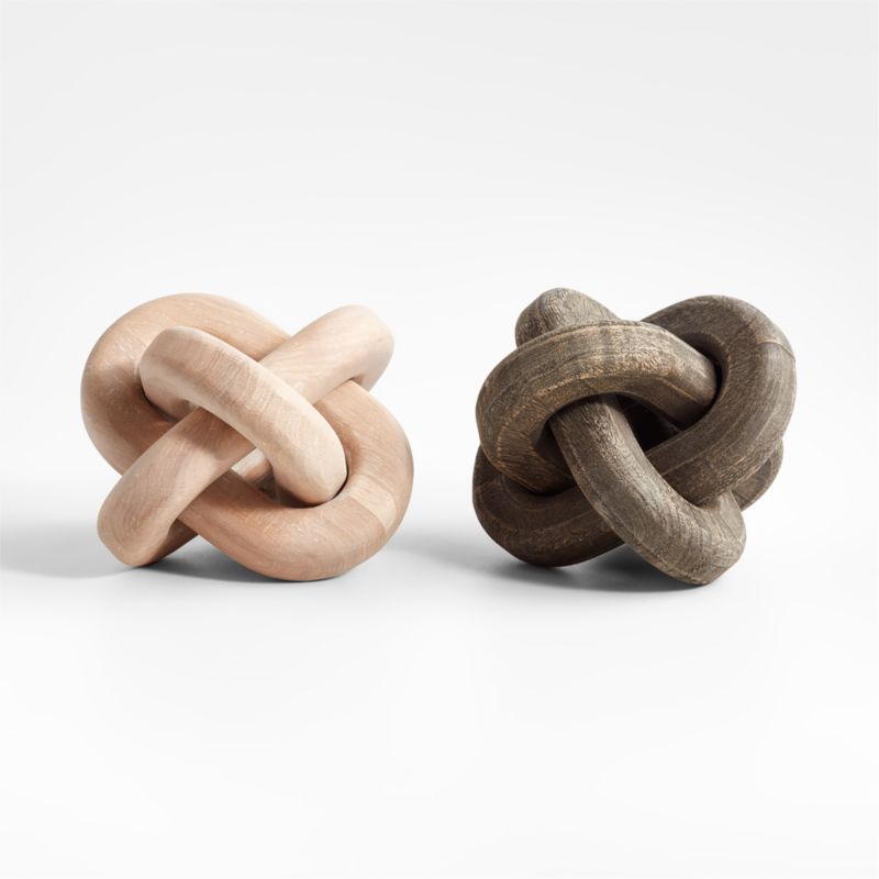 Wood Knot Sculptures | Crate and Barrel | Crate & Barrel