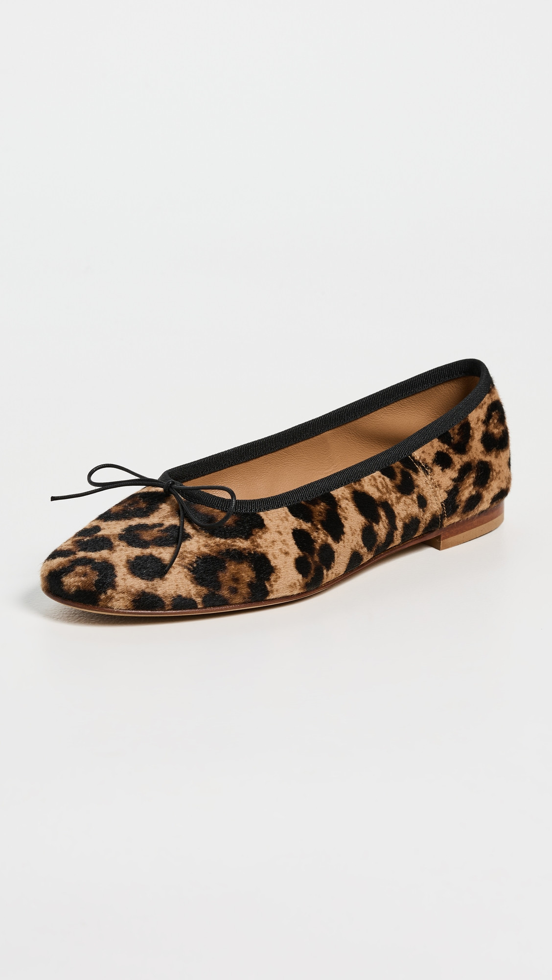 Mansur Gavriel Dance Ballerina Flats Leopard/Black 36 | Shopbop