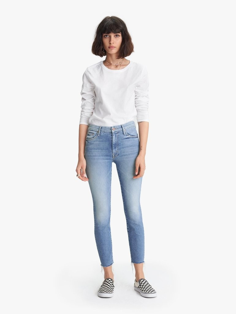 The High Waisted Looker Ankle Fray | Mother Denim