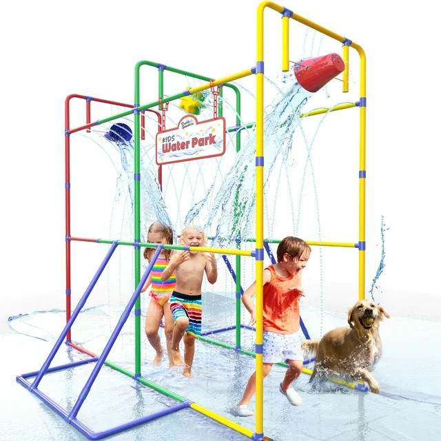 Backyard Waterpark Sprinkler Water Toy for Kids, Fun Outdoor Water Play with Dump Buckets and Spl... | Walmart (US)
