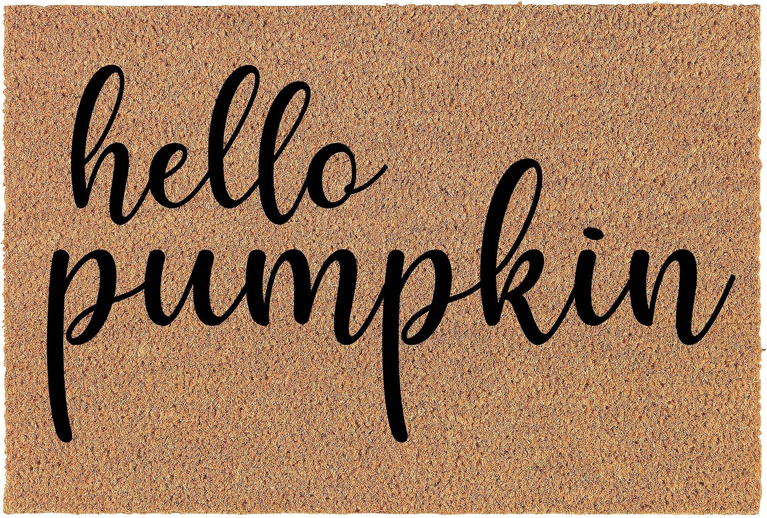 Doormat Natural Coco Coir Door Mat Hello Pumpkin (30" x 18") | Amazon (US)