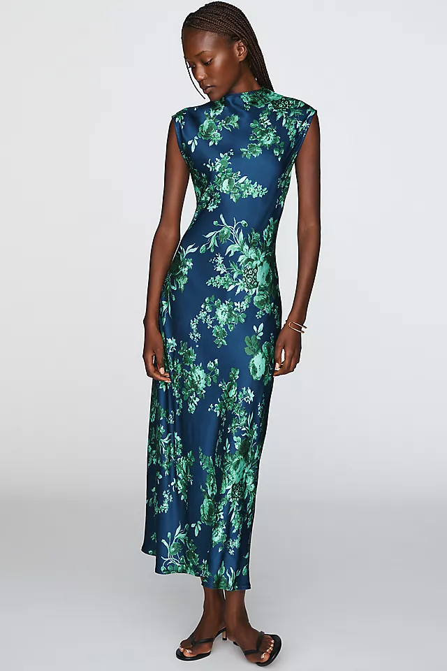 Charlette Mock-Neck Midi Slip Dress | Anthropologie (US)