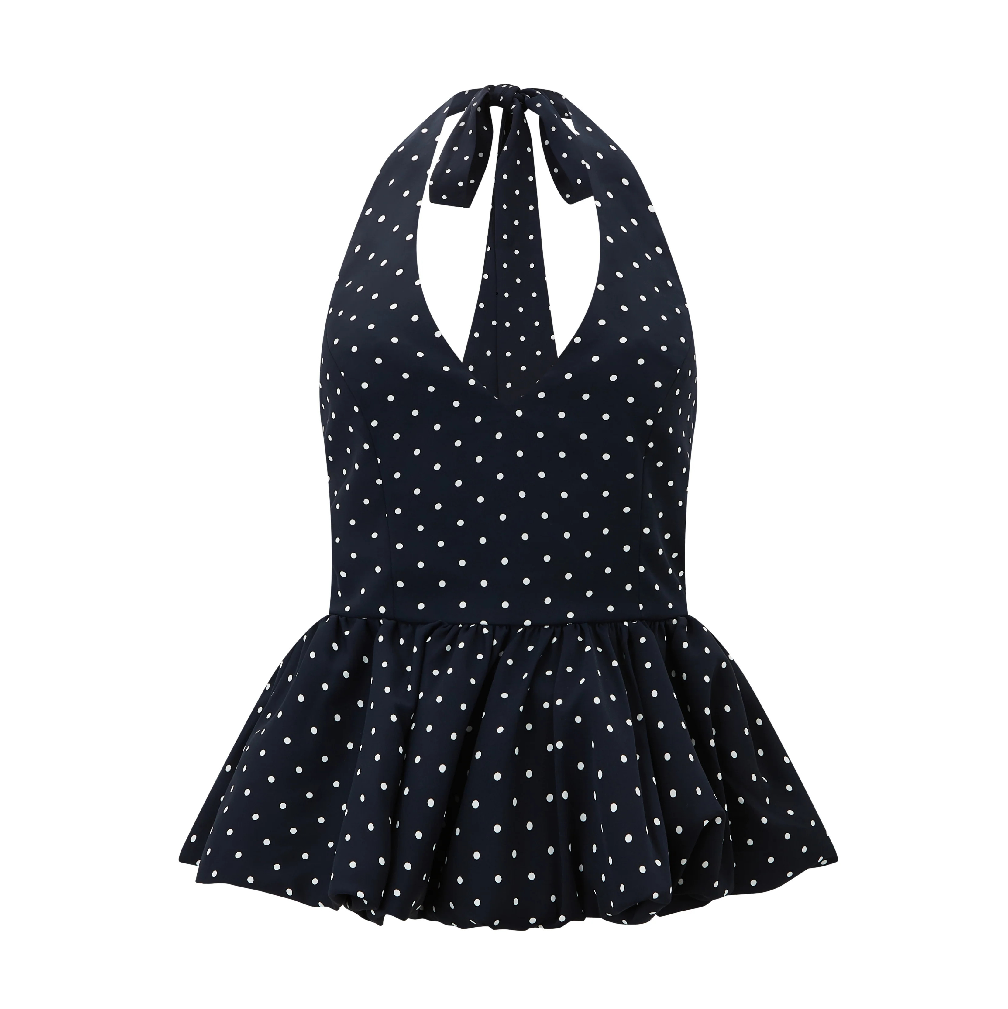 Polka Dot Peplum Top | Odd Muse
