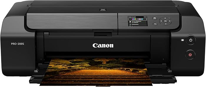 Canon PIXMA PRO-200S Professional 13" Wireless Inkjet Photo Printer with 3.0" Color LCD Monitor, ... | Amazon (US)