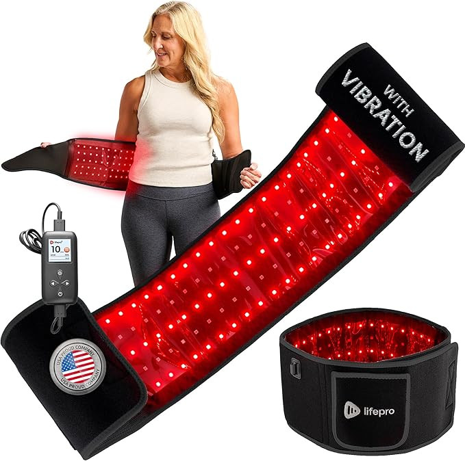 Lifepro Red Light Therapy Belt – Allevared Infrared Red Light Therapy for Body, Back Pain and S... | Amazon (US)