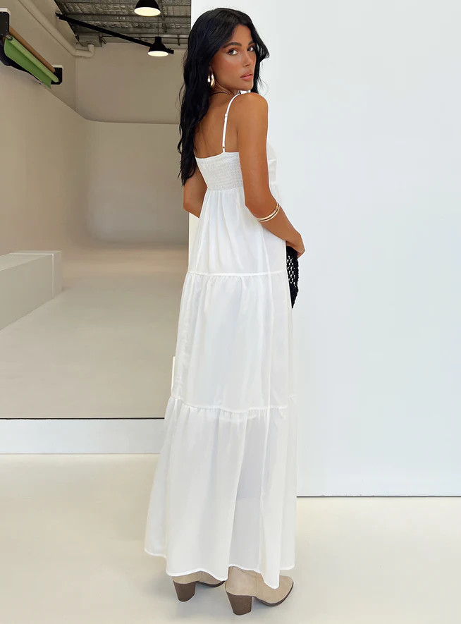 Warrego Maxi Dress White | Princess Polly US