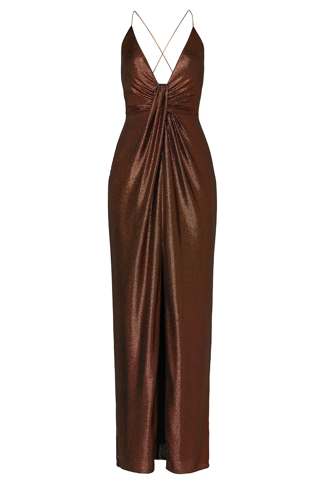 Aidan AIDAN MATTOX Copper Gown | Rent the Runway