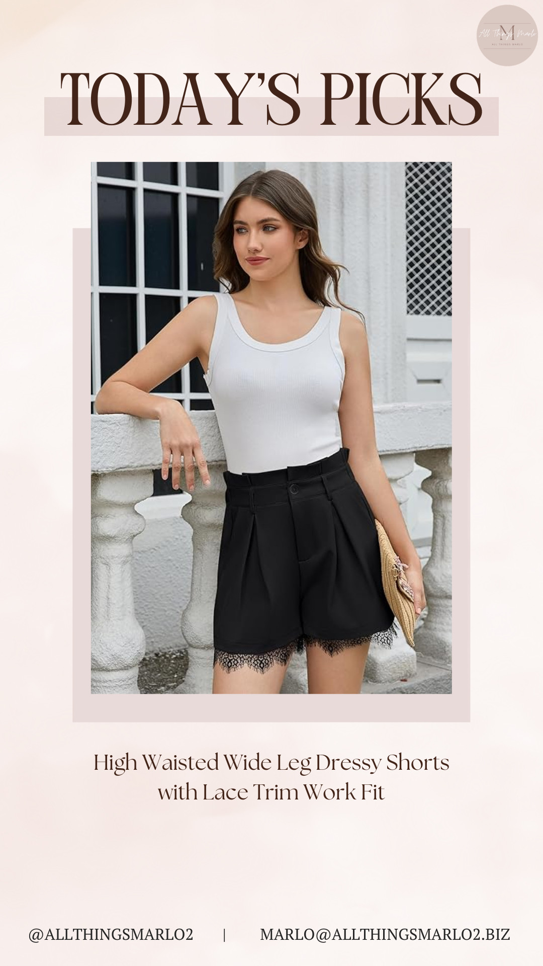 High Waisted Wide Leg Dressy Shorts with Lace Trim Work Fit 

 #LTKSeasonal #LTKWorkwear #LTKTravel