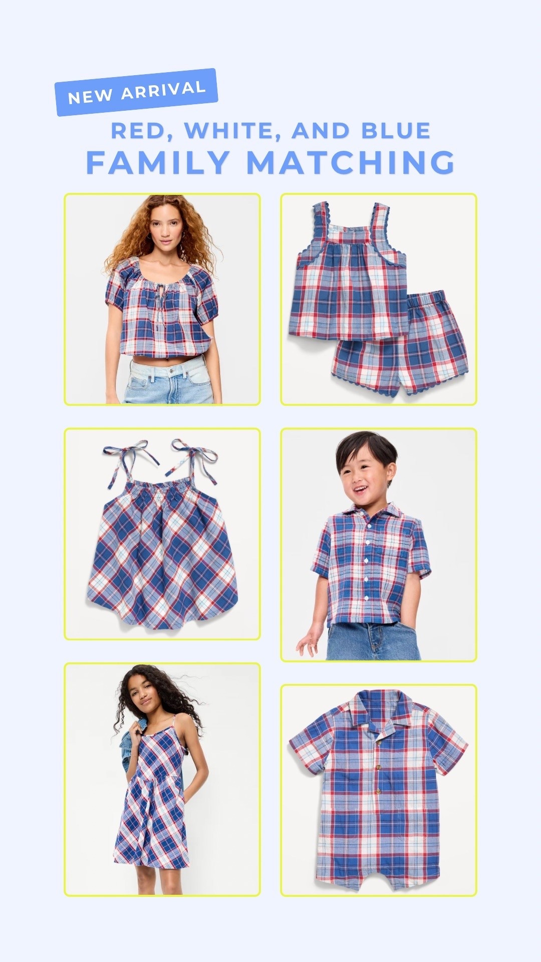 This Red, White, and Blue family matching collection is perfect for Fourth of July and all summer long!

#LTKKids #LTKBaby