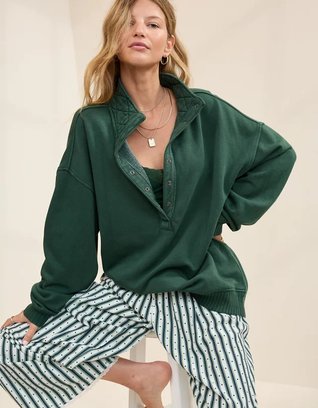 Aerie Oh Snap! Sweatshirt | American Eagle Outfitters (US & CA)