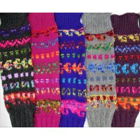 Alpaca Blend Leg Warmers Hand Knitted/Peruvian Warmer Multicolor/Polainas From Peru | Etsy (US)