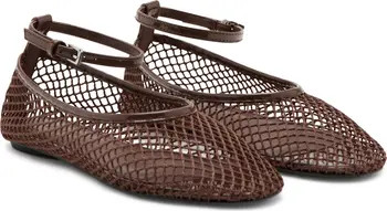 MANGO Ankle Strap Ballet Flat (Women) | Nordstrom | Nordstrom