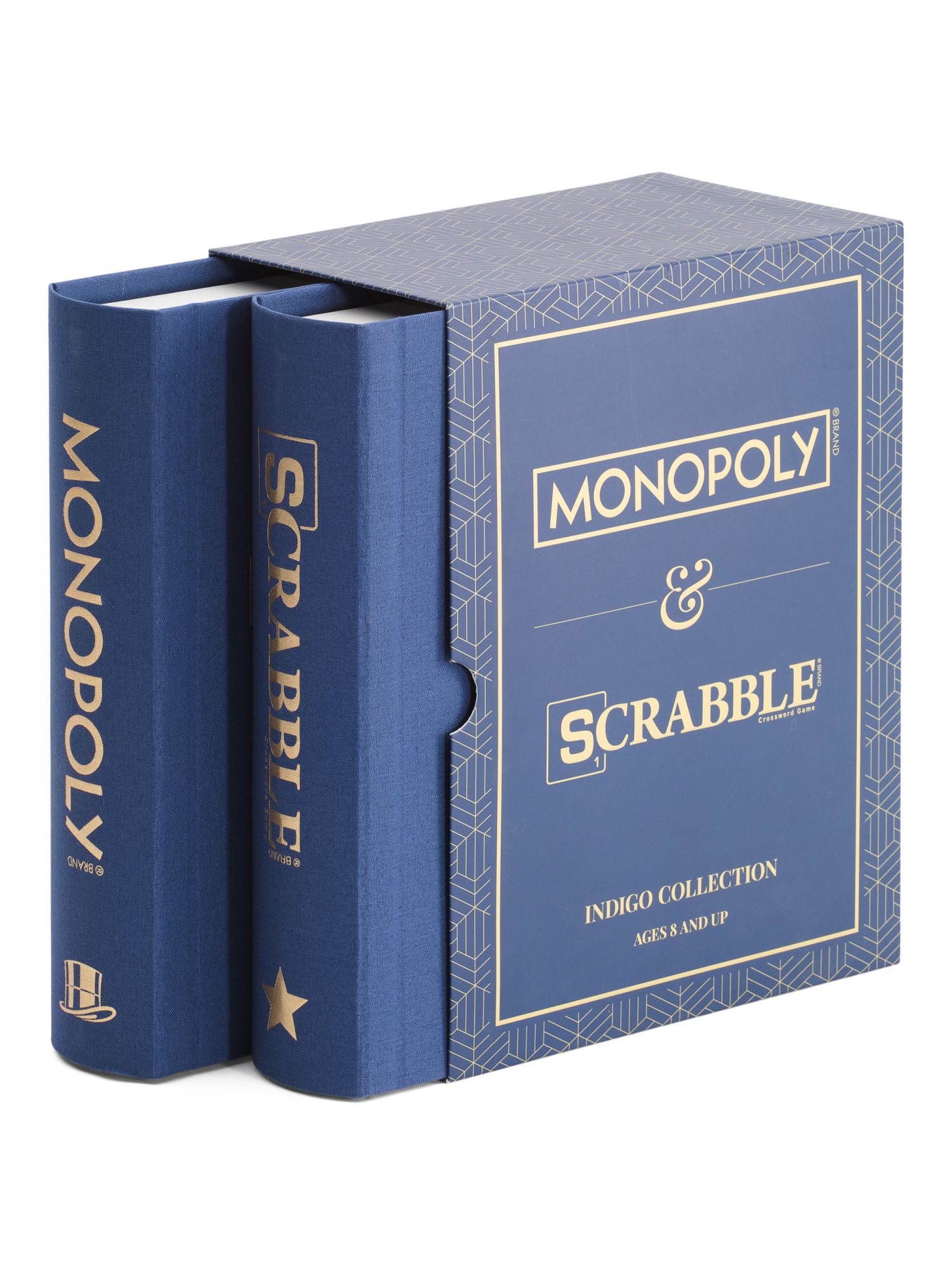 2pk Scrabble And Monopoly Linen Box Set | TJ Maxx