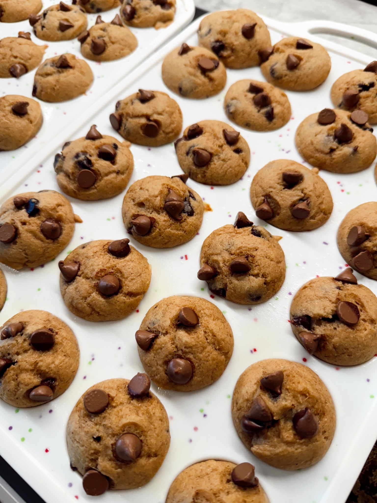 Protein mini chocolate chip muffins