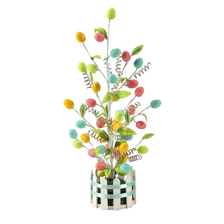 Fun Express Pastel Easter Egg Tree Decoration, Home Decor | Walmart (US)