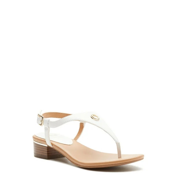 Chaps Women's Morgan Heeled Thong Ankle Strap Sandals | Walmart (US)