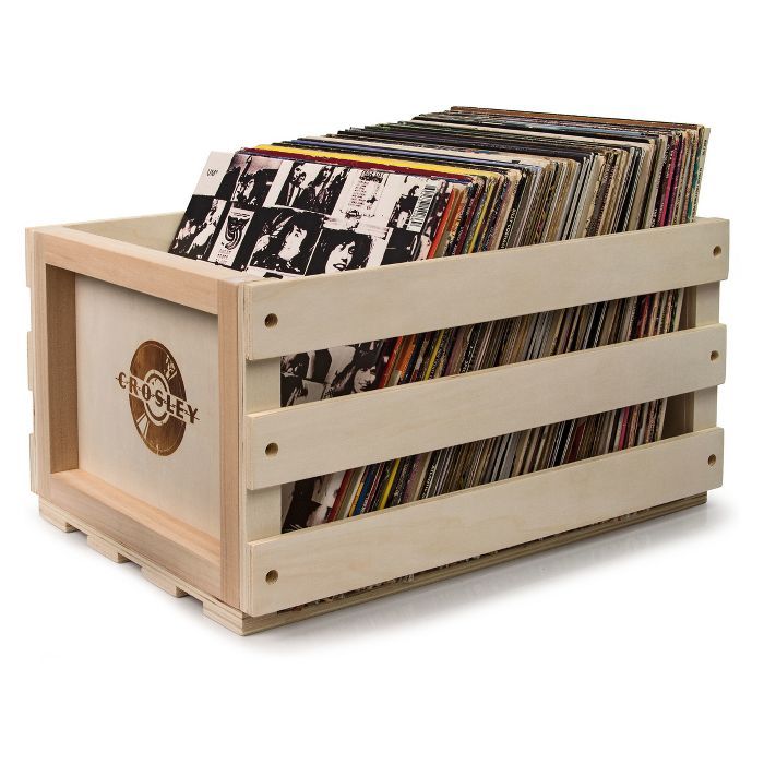 Crosley Record Storage Crate Wooden | Target