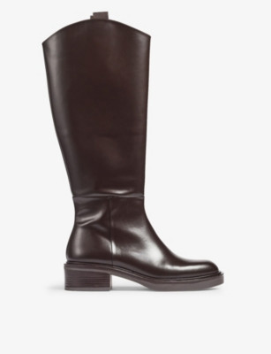 Lauren leather riding boots | Selfridges