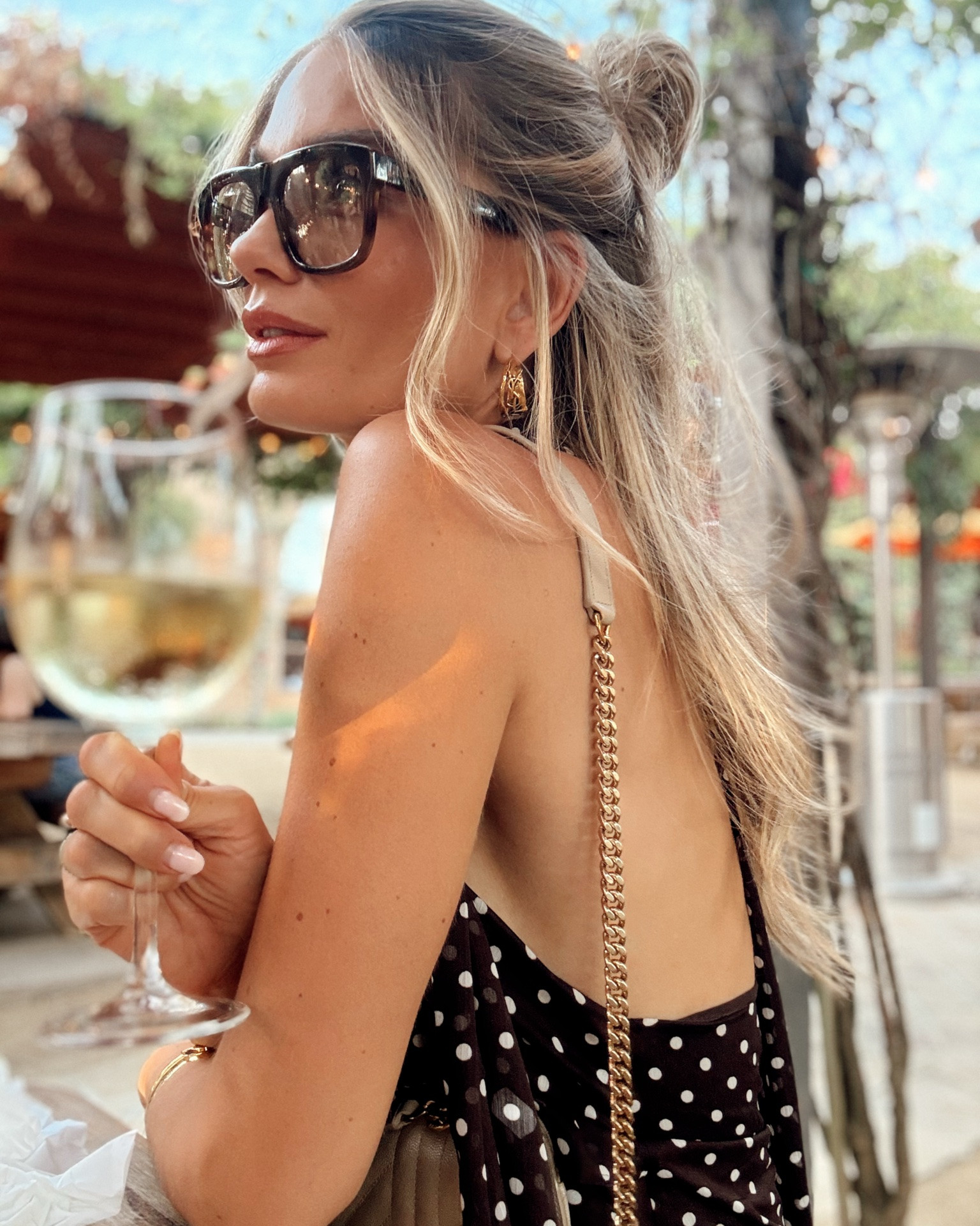 The chicest top in my closet right now. I got an XS and it’s slightly loose but in a nice way, it hangs beautifully. It’s under $50 but you would never know it! Since I bought these sunglasses, I have worn them every. Single. Day. They are gorgeous!!! And the hoops have really elevated even the most basic tank top in my closet. Versatile is an understatement!

#LTKOver40 #LTKootd