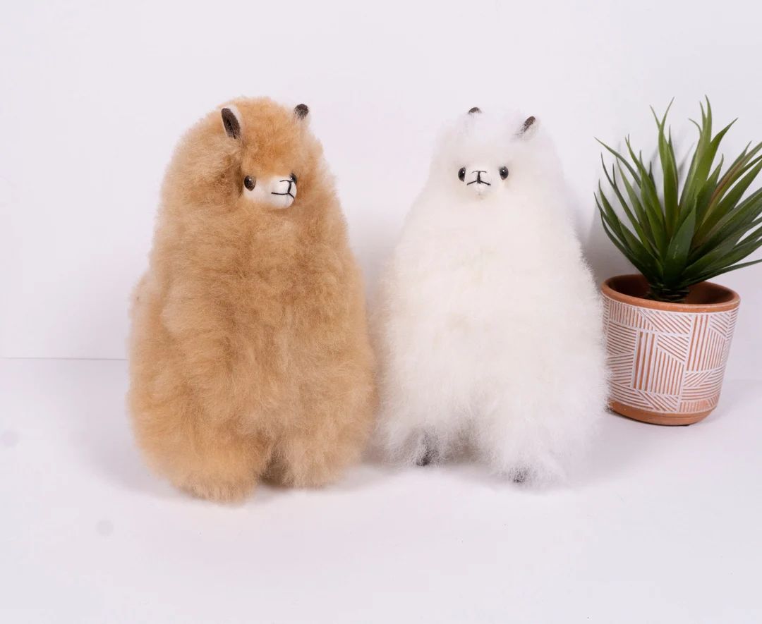 Handmade Llama Plush Inch, Made with Alpaca Fur | Etsy (US)