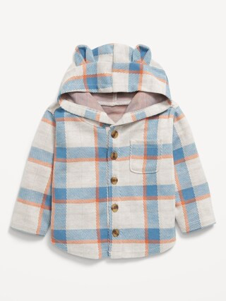 Printed Soft-Knit Hooded Shirt for Baby | Old Navy (US)