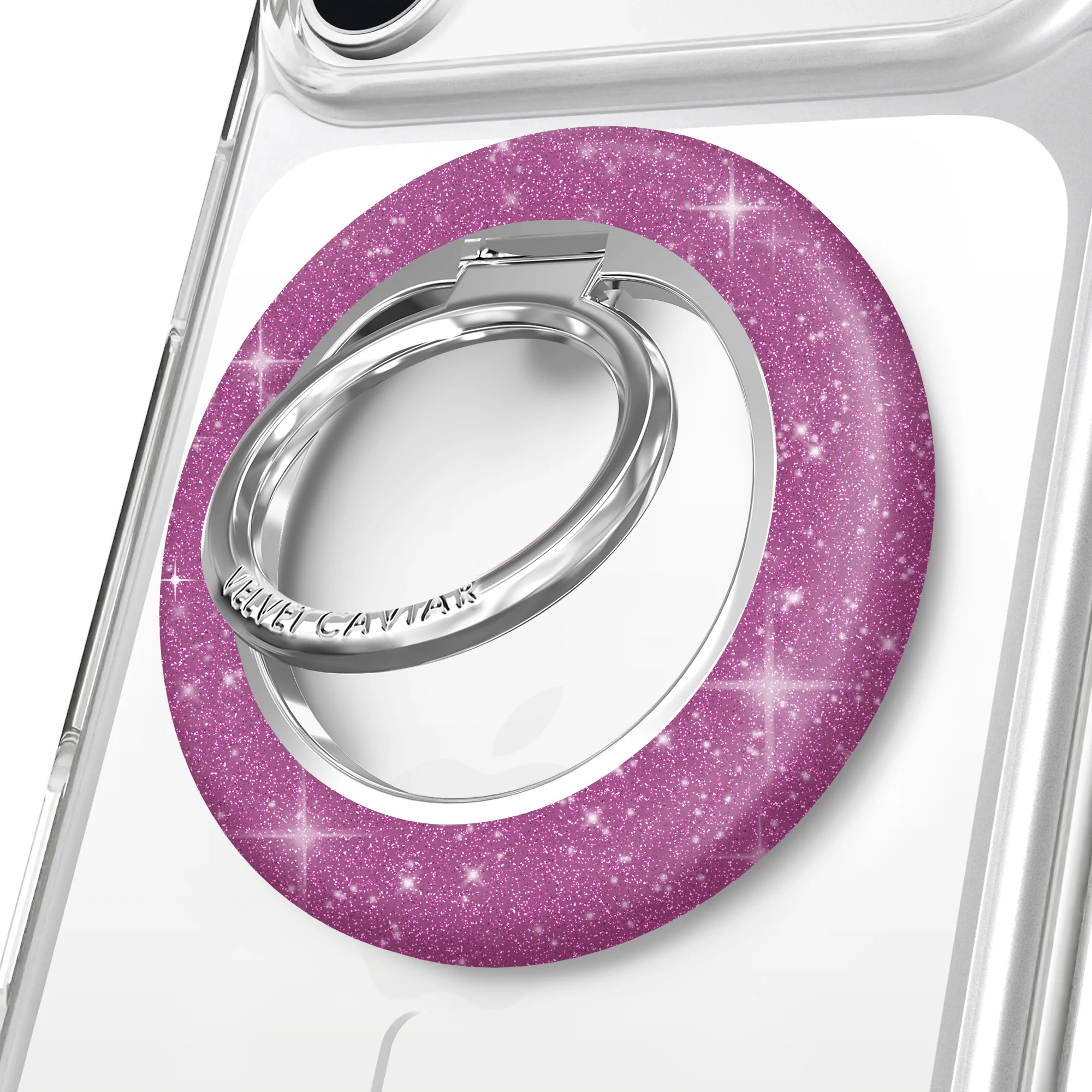 Purple Stardust Glitter MagSafe Grip Ring | Velvet Caviar