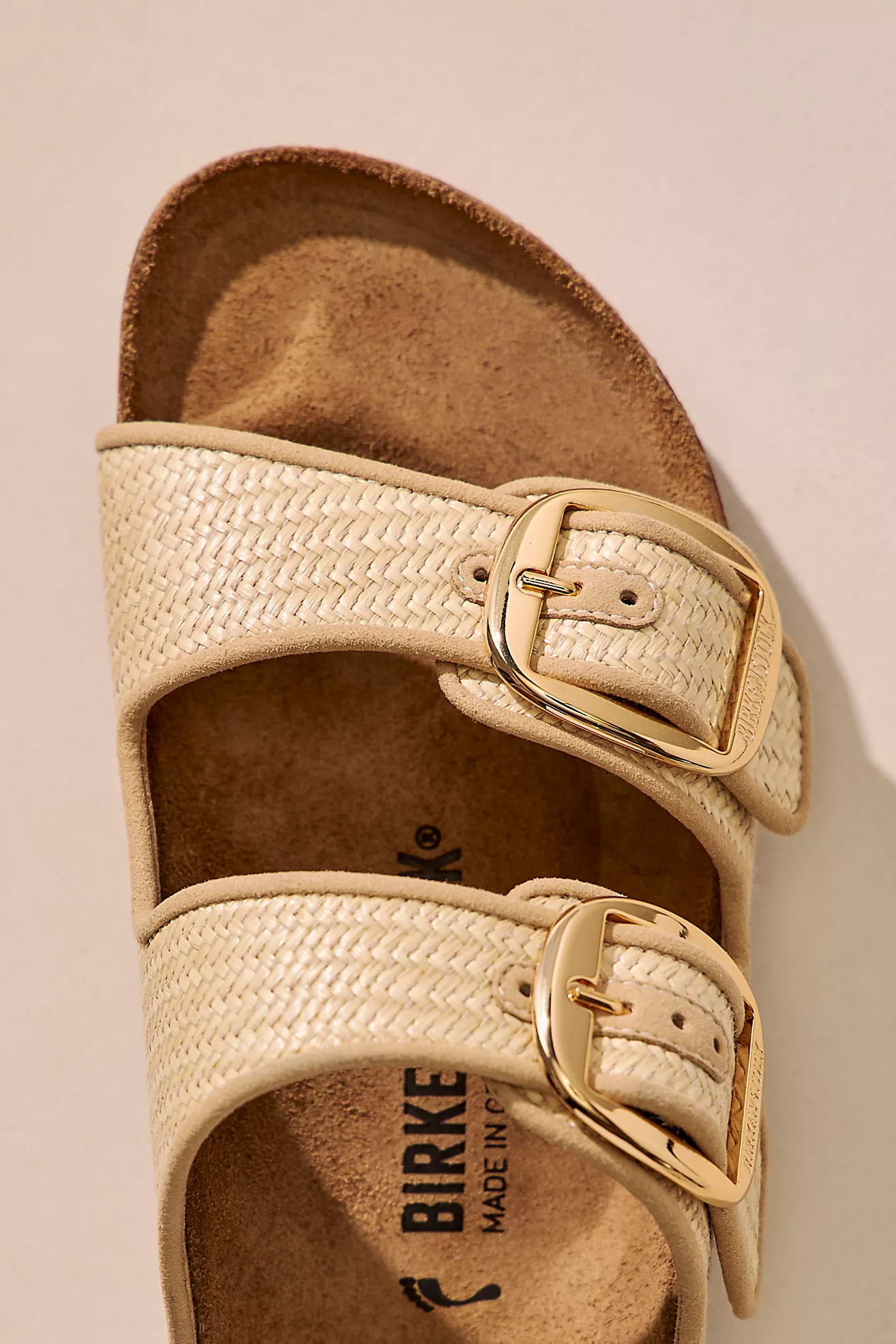 Birkenstock Arizona Raffia Big Buckle Sandals | Free People (Global - UK&FR Excluded)