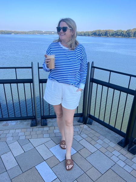 Favorite early Fall fit is long sleeves and shorts and this long sleeve tee is my absolute favorite of the season. Perfect for game day too and onsale for under $20 and an extra 20% off! 

#LTKsalealert #LTKmidsize #LTKfindsunder50