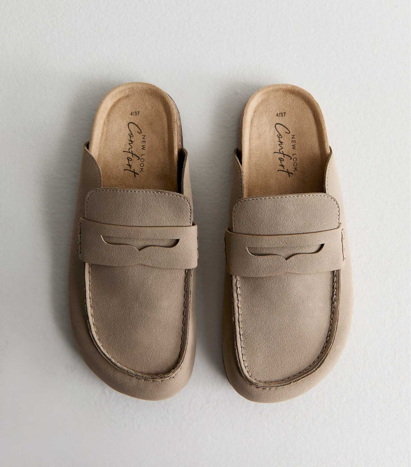 Camel Faux Suede Flat Loafer Mules | New Look | New Look (UK)