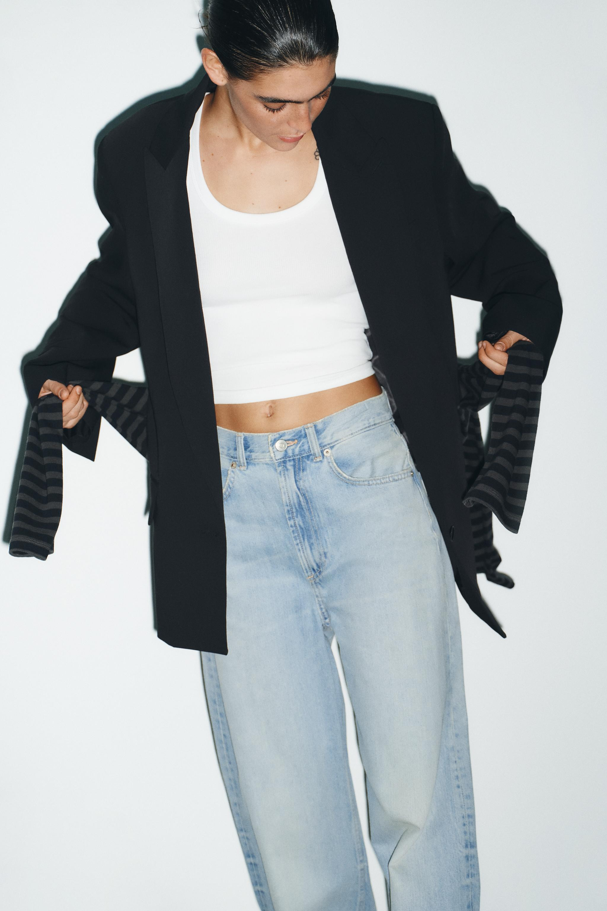 TRF HIGH WAIST EXTRA WIDE LEG JEANS | Zara US