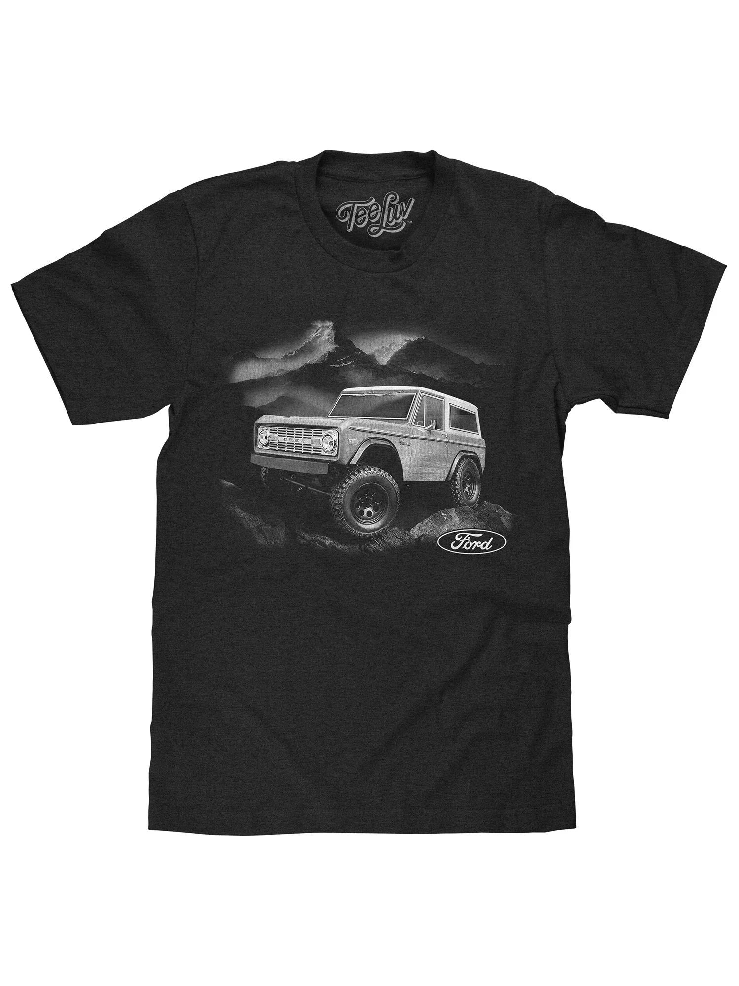 Tee Luv Men's 70s Ford Bronco Mountain Graphic T-Shirt (S) - Walmart.com | Walmart (US)
