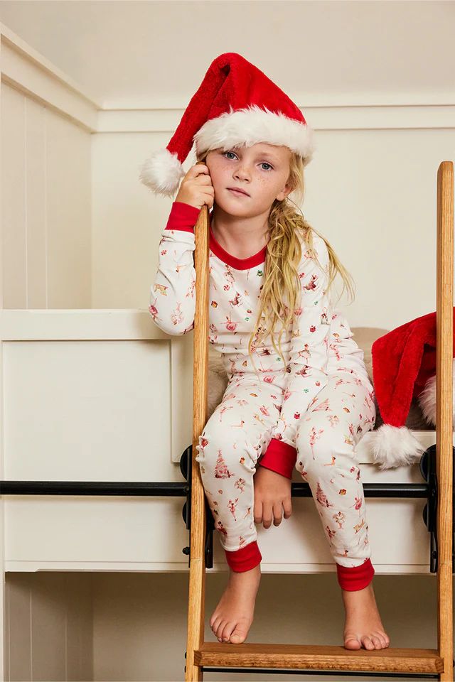 Kids Long-Long Set in Ornaments | LAKE Pajamas