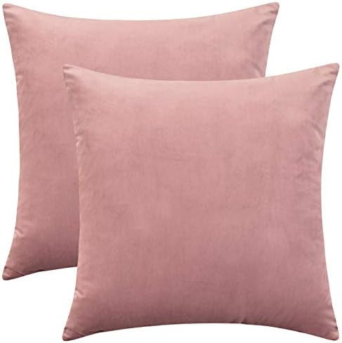 Rythome Set of 2 Comfortable Throw Pillow Cover for Bedding, Decorative Accent Cushion Sham Case for | Amazon (US)