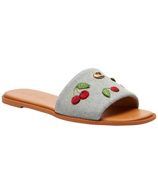 COACH Women's Holly Cherries Slip-On Sandals - Macy's | Macy's