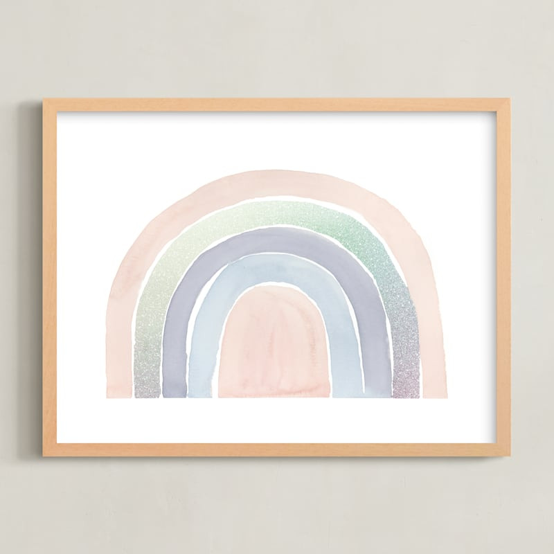 "pastel rainbow" - Painting Limited Edition Art Print by Kate Ahn. | Minted