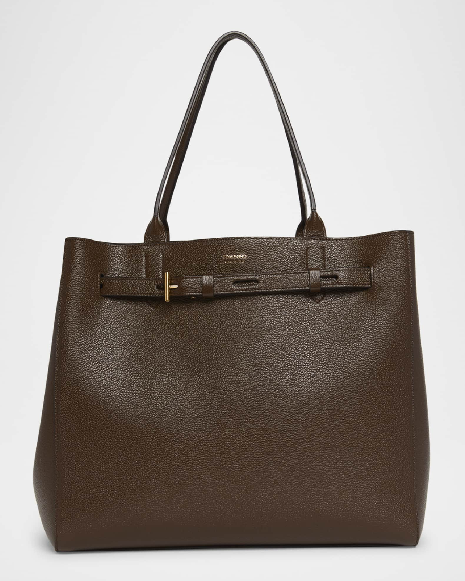 Audrey Large Tote Bag in Grain Leather | Neiman Marcus