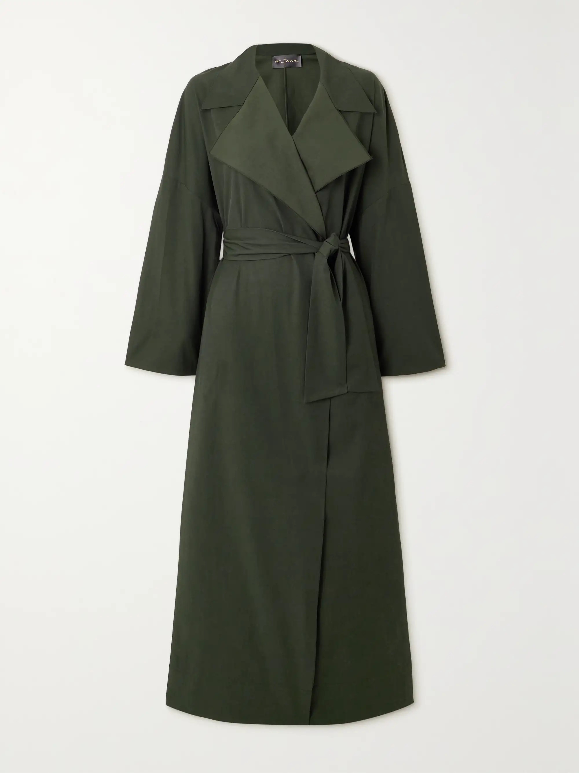 + NET SUSTAIN Camille belted twill trench coat | NET-A-PORTER (UK & EU)