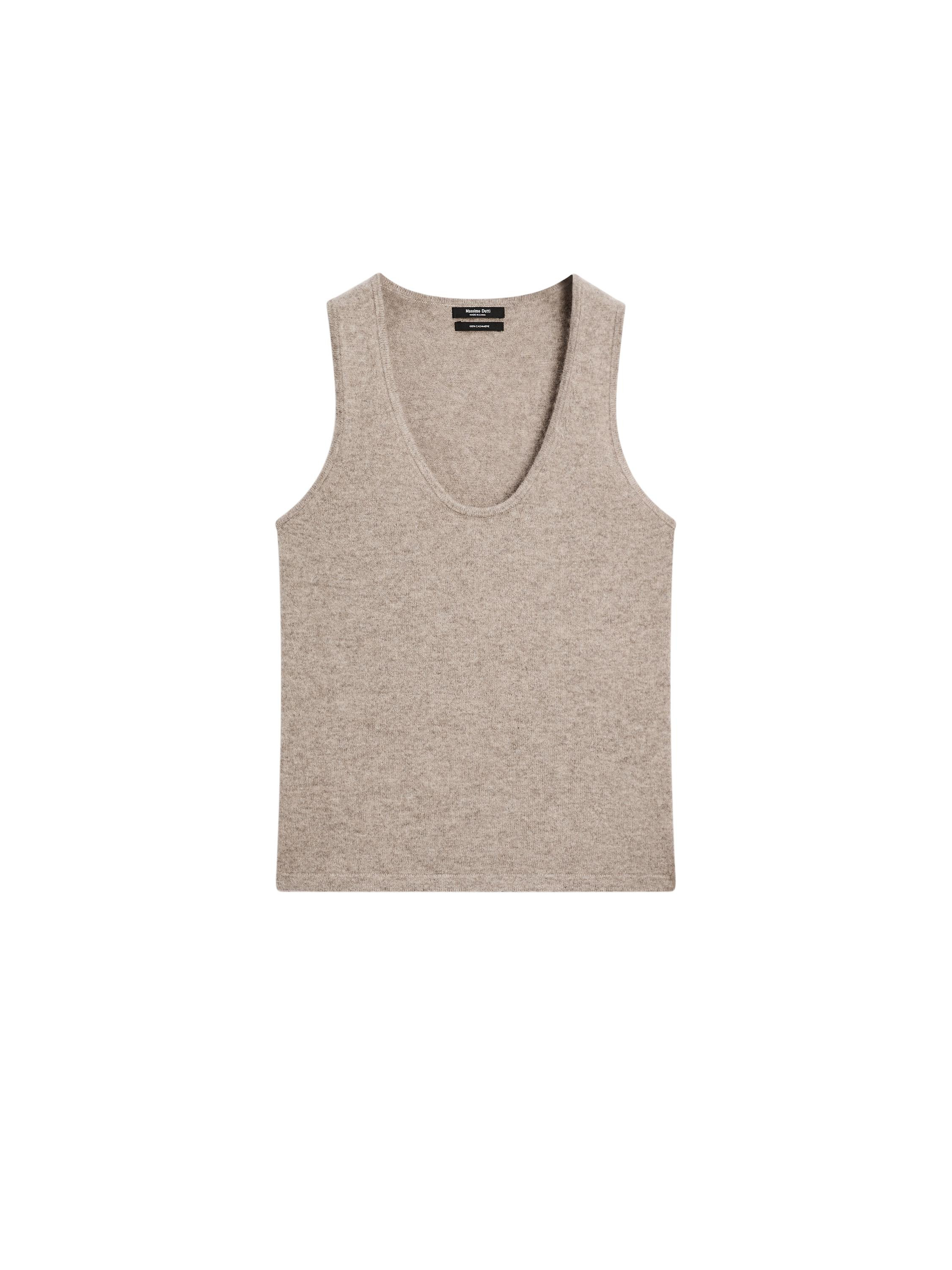 100% cashmere round neck top | Massimo Dutti DE