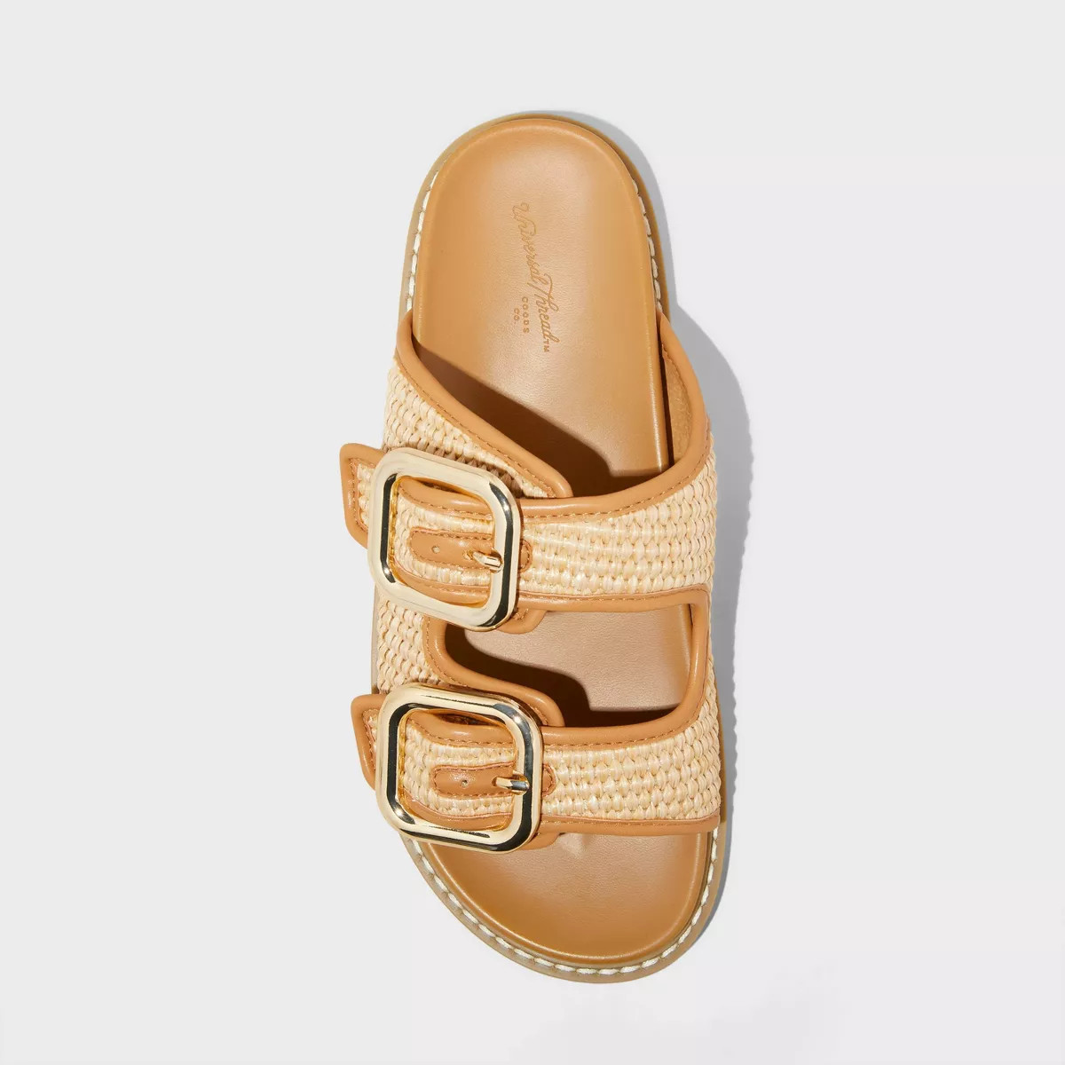 Women's Collin Double Buckle Footbed Sandals - Universal Thread™ | Target