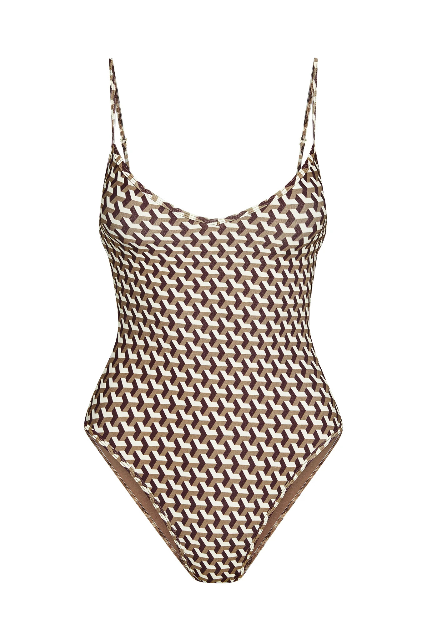 Ravello One Piece - Husk Geo | Monday Swimwear