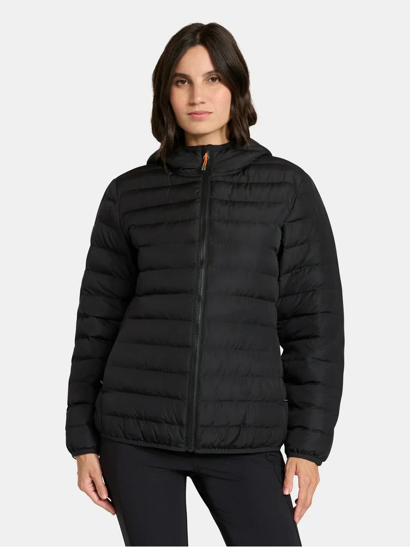 Ozark Trail Women's and Women's Plus Core Puffer Jacket with Hood, Sizes XS-3X | Walmart (US)