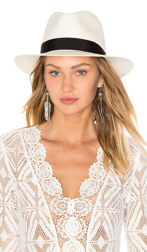 Rag & Bone Panama Hat in White. - size M/L | Revolve Clothing (Global)