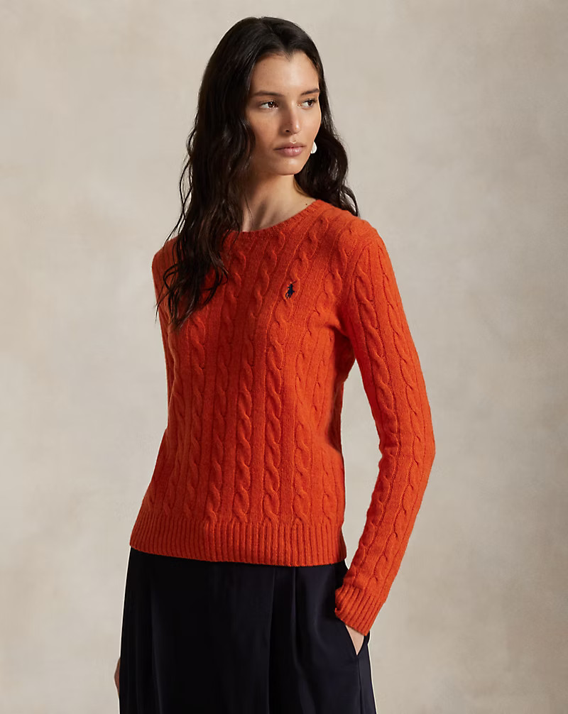 Cable Wool-Cashmere Crewneck Jumper | Ralph Lauren (UK)