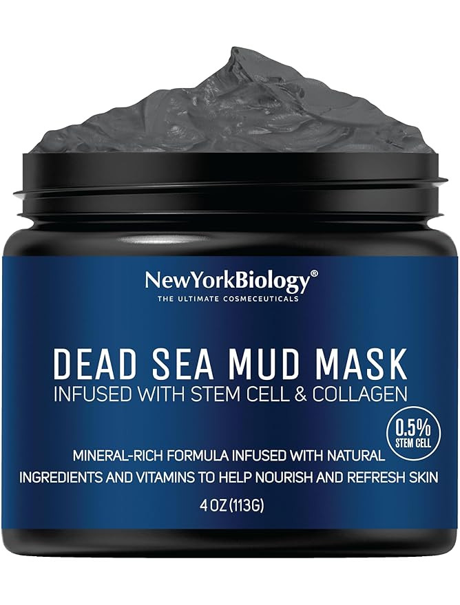 New York Biology Dead Sea Mud Mask for Face, Body | with Stem Cell and Collagen | Spa Quality Por... | Amazon (US)