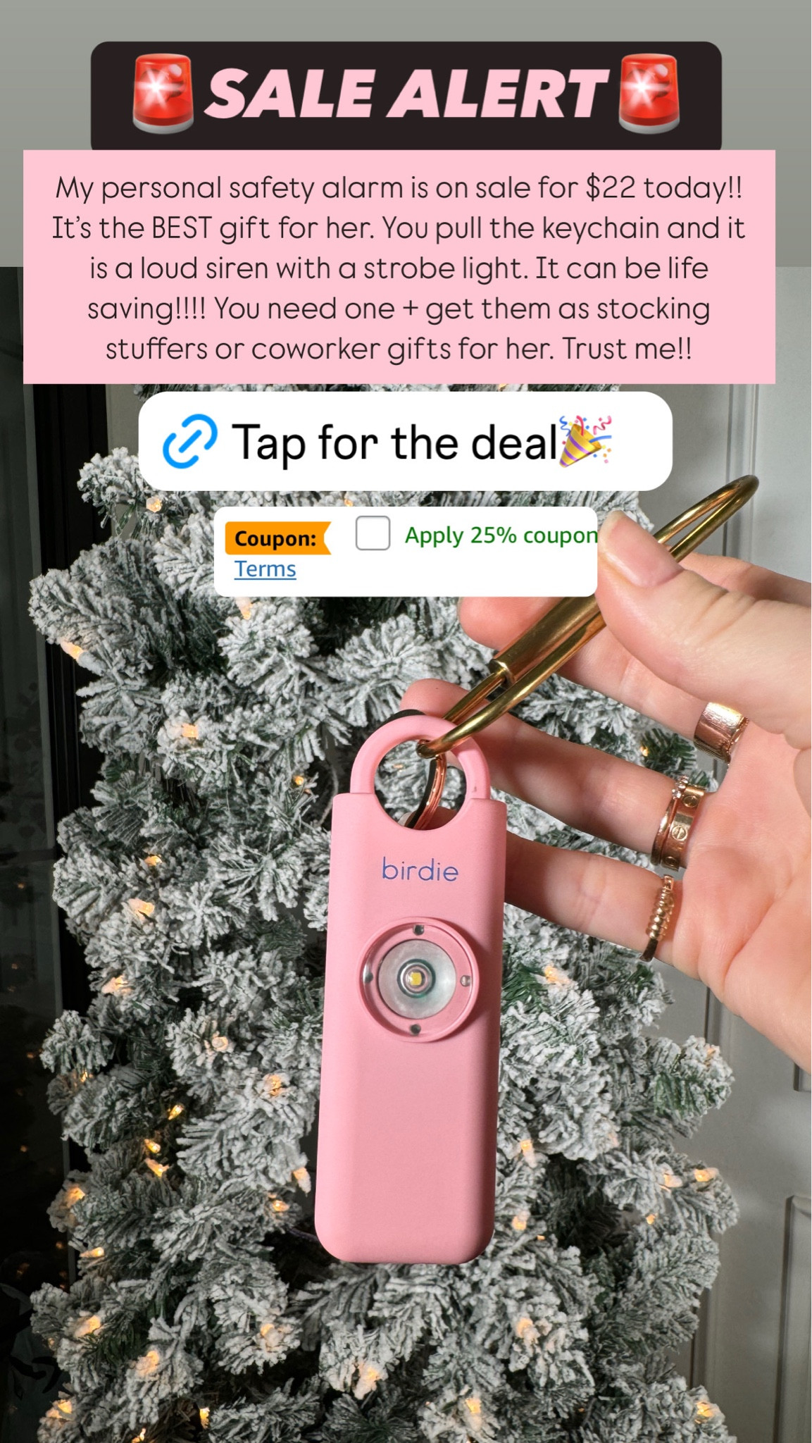 Personal safety alarm is a must for all women and teen girls!! It’s a great coworker/boss/ stocking stuffer gift

Gift idea for her
Under $25
Unique gifts

#LTKGiftGuide #LTKHoliday #LTKSaleAlert