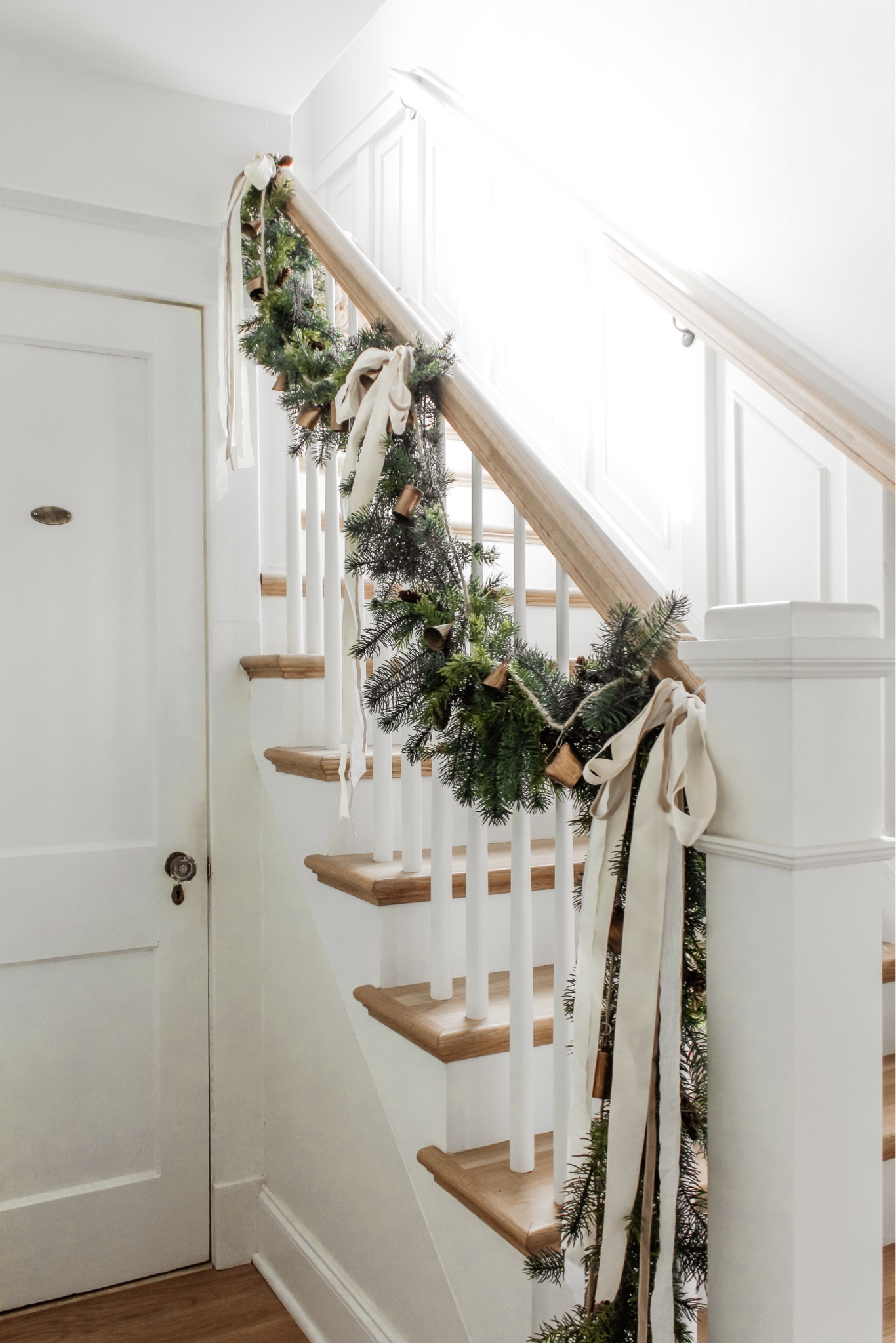 My garland is finally BACK IN STOCK! ✨ Caps are necessary as it is truly the best affordable option I’ve found and is currently on sale for just $21! This is two layered rows, 4 strands total 🤍 I’m sharing all the details and a few other items I’m loving at the moment over on the blog + stories - head to the link in bio!
•
To shop my home, the link in bio contains a number of helpful links. Message me with any questions!
•
•
•
Christmas garland, holiday garland, affordable garland, afloral garland, pine garland, bell garland, holiday bows, neutral Christmas, Christmas decor, holiday home, holiday home tour, long bows, Christmas decorations, realistic garland 

Follow my shop @megleonardco on the @shop.LTK app to shop this post and get my exclusive app-only content!

#liketkit #LTKhome #LTKSeasonal #LTKHoliday
