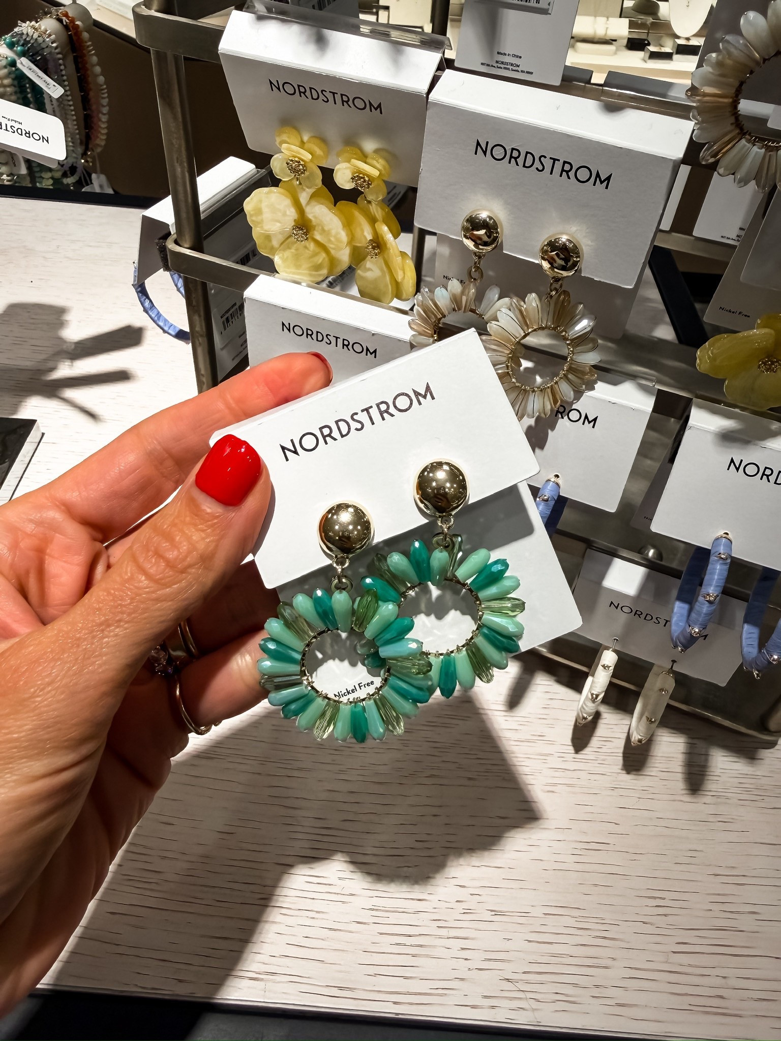 These are so fun for summer 💚The pop of color, the statement shape… they instantly dress up even the simplest outfit. Throw them on with a basic tank and denim and you’re done

statement earrings, summer accessories, colorful jewelry, outfit upgrade, everyday style, themominstyle 

#LTKMothersDay #LTKOver40 #LTKSeasonal